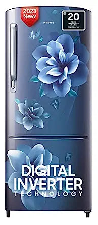 Samsung 183 L 4 Star Digital Inverter Direct Cool Single Door Refrigerator (RR20C1724CU/HL, Camellia Blue 2023 Model) Samsung 183 L 4 Star Digital Inverter Direct Cool Single Door Refrigerator (RR20C1724CU/HL, Camellia Blue 2023 Model)